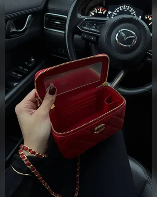 Chanel Classic Lambskin Pearl Crush Vanity Bag Red Gold [магнітна коробка] — головне фото товару