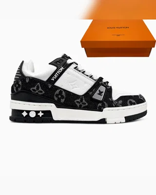 Louis Vuitton Trainer Sneaker Black White — головне фото товару