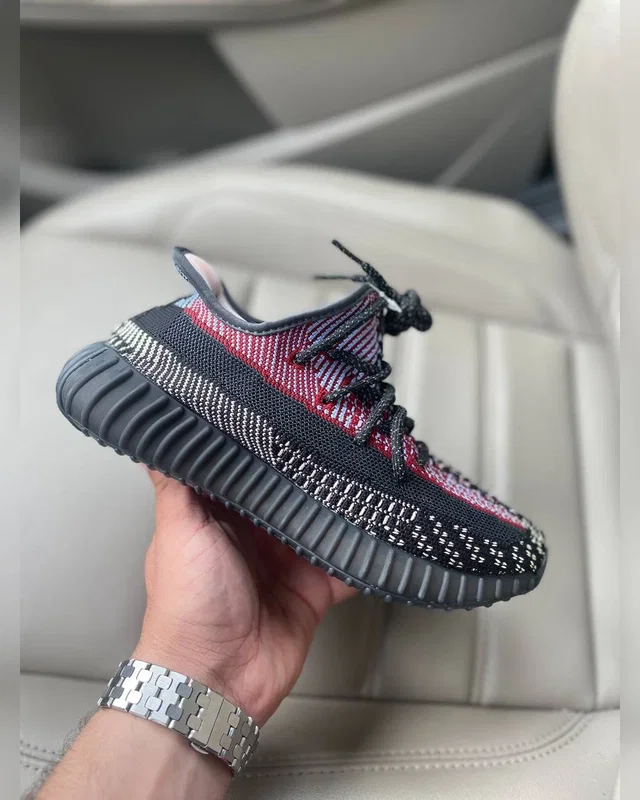 Adidas Yeezy 350 черн красн реф шнурок — головне фото товару
