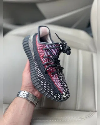 Adidas Yeezy 350 черн красн реф шнурок — головне фото товару