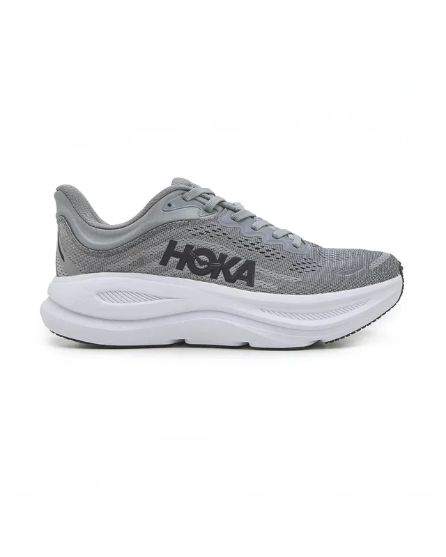 HOKA Bondi 9 Grey White — головне фото товару