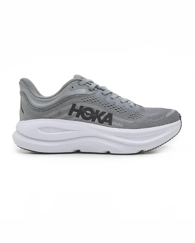 HOKA Bondi 9 Grey White — головне фото товару