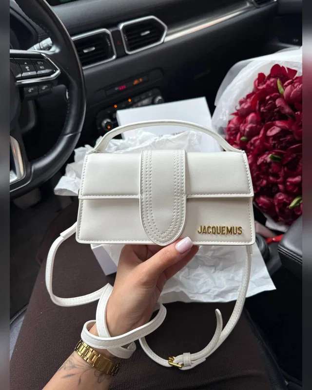 Jacquemus Le Bambino Small Handbag With Adjustable Crossbody White — головне фото товару
