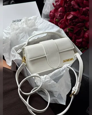 Jacquemus Le Bambino Small Handbag With Adjustable Crossbody White — головне фото товару