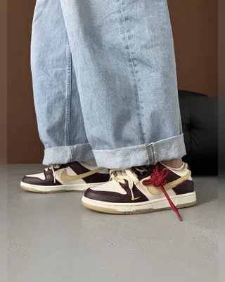 Nike Dunk LX White Maroon — головне фото товару