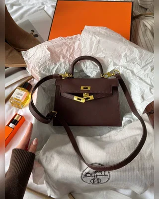Hermes Hermès Kelly 20 Chocolate 21 x 14 x 6 — головне фото товару