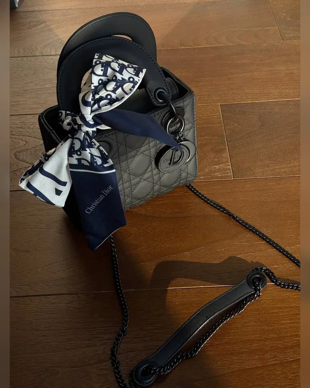 Dior Christian Dior Micro Lady Dior BagTotal Black[оригінальна коробка] 13.5 x 11.5 x 6 — головне фото товару