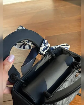 Dior Christian Dior Micro Lady Dior BagTotal Black[оригінальна коробка] 13.5 x 11.5 x 6 — головне фото товару