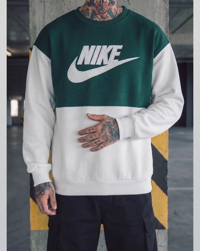 Nike Світшот big swoos зелений — головне фото товару
