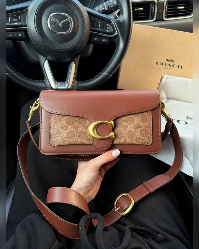 COACH ‎‎‎‎ Coach Tabby Shoulder Bag 26 With Signature Canvas Brown [крафтова коробка] 26 x 14 x 7 — головне фото товару