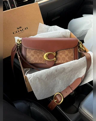 COACH ‎‎‎‎ Coach Tabby Shoulder Bag 26 With Signature Canvas Brown [крафтова коробка] 26 x 14 x 7 — головне фото товару