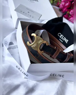 Celine Triomphe Belt Canvas Gold 100 х 2.3 — головне фото товару