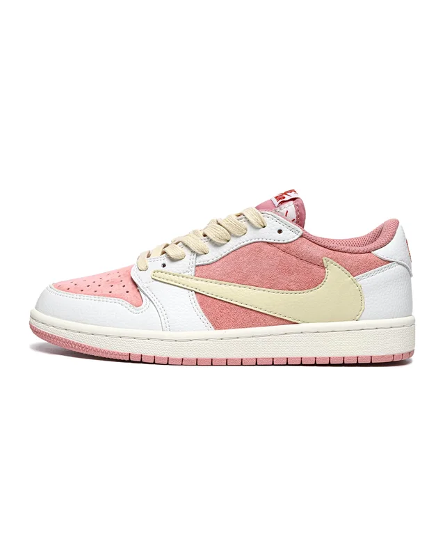 Nike Air Jordan 1 Low x Travis Scott Pink White Beige — головне фото товару