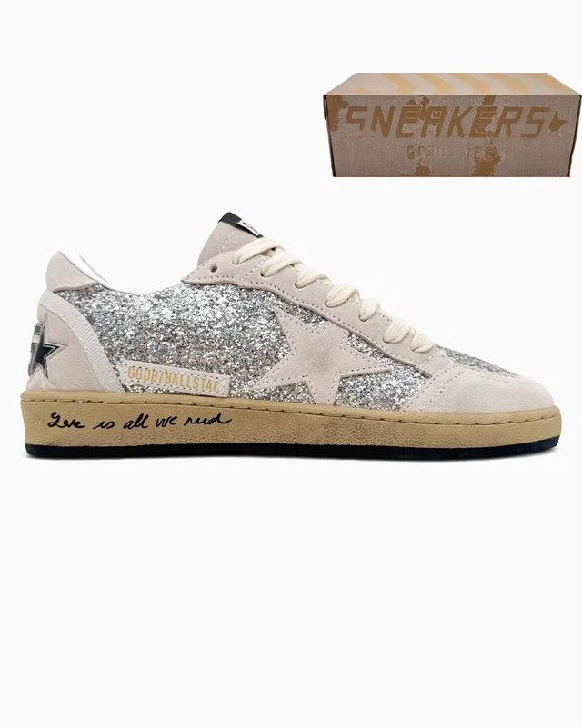 Golden Goose Ball Star Silver Glitter — головне фото товару