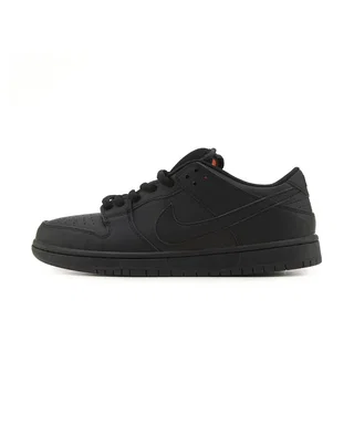 Nike SB Dunk Low Total Black Leather — головне фото товару