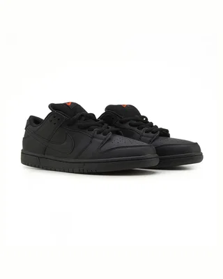 Nike SB Dunk Low Total Black Leather — головне фото товару
