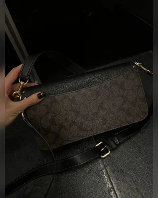 COACH ‎‎‎‎ Coach Morgan Shoulder Bag Brown Black With Rivets — головне фото товару