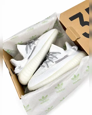 Adidas Yeezy Boost 350v2 • White Grey • — головне фото товару
