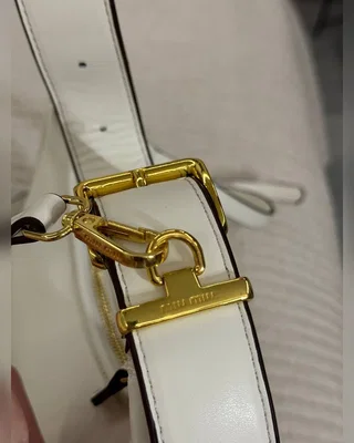 Miu Miu Leather Hobo Bag White [Ориг Коробка] 22 x 17 x 8 — головне фото товару
