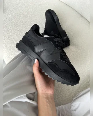 New Balance 327 Black Leather — головне фото товару