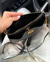 Balenciaga Rodeo Sling Pochette in Black/Gold (Оригінальна Коробка) 21 х 15 х 5 — головне фото товару