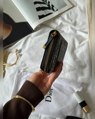 Dior Christian Dior 30 Montaigne Wallet Blue Oblique Jacquard 20 х 10 х 3 — головне фото товару