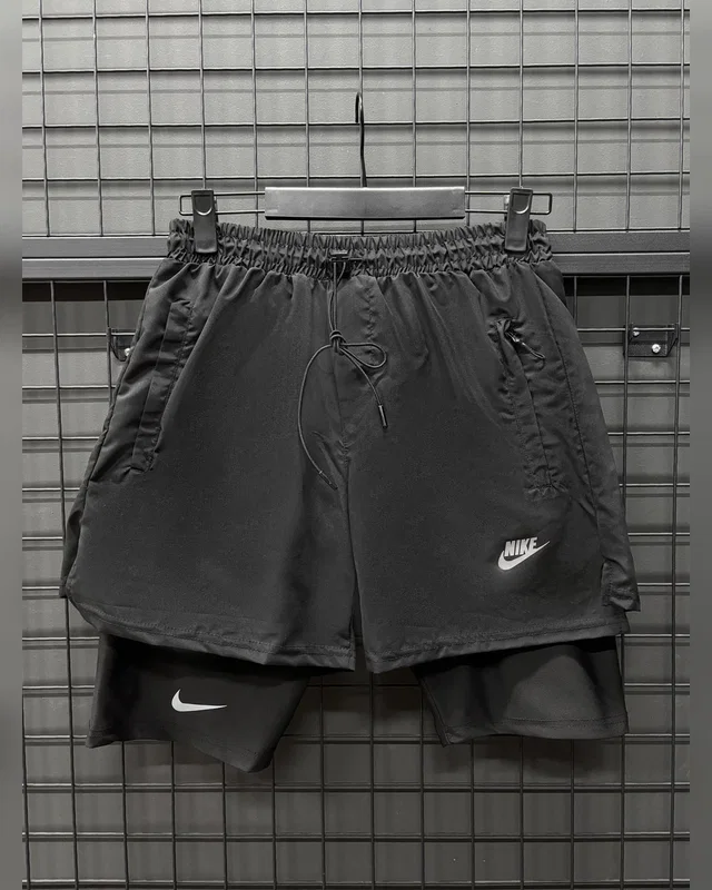 Nike Шорти з лосинами Black — головне фото товару