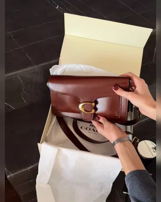 Coach Tabby Shoulder Bag 26 Brown Gold (магнітна коробка) 26 x 14 x 7 — головне фото товару