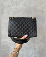 Saint Laurent Leather Envelope Chain Bag Black 24 х 19 х 5 — головне фото товару