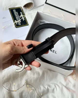 Chanel Belt Black Silver 100 х 3.5 — головне фото товару