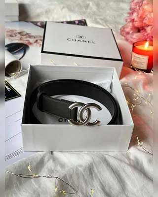 Chanel Belt Black Silver 100 х 3.5 — головне фото товару
