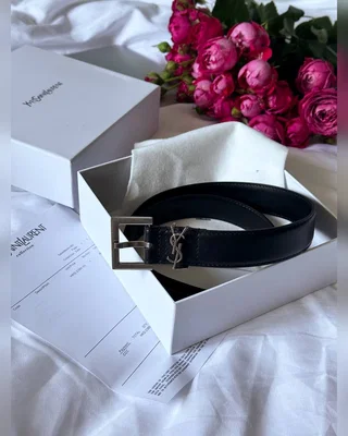 Saint Laurent Belt Black Silver — головне фото товару