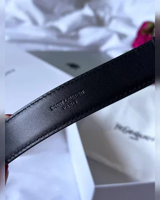 Saint Laurent Belt Black Silver — головне фото товару