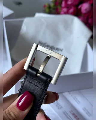 Saint Laurent Belt Black Silver — головне фото товару