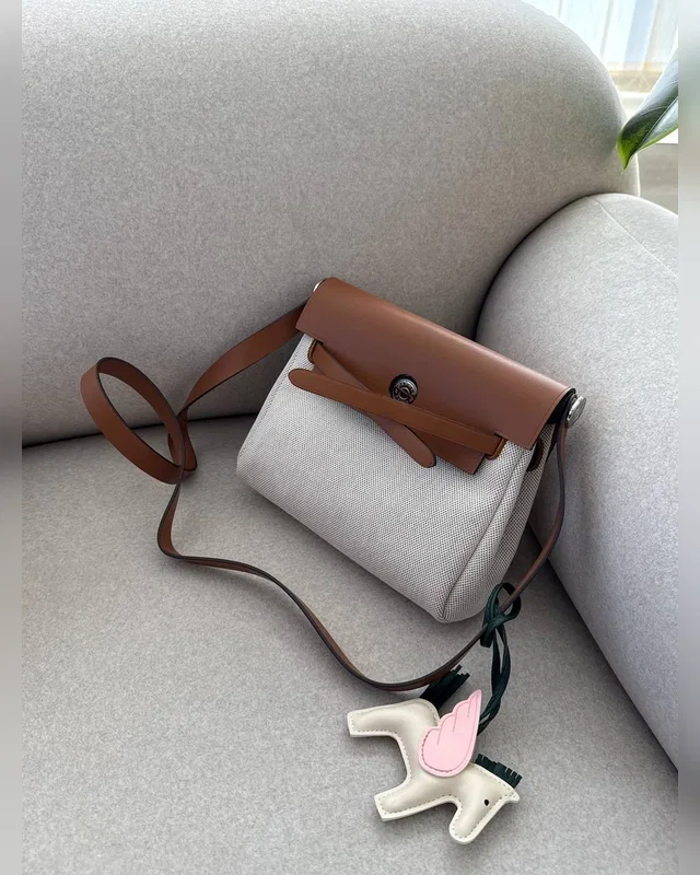 Hermes Hermès Herbag Zip 20 Bag Grey Brown 20 х 16 х 7 — головне фото товару