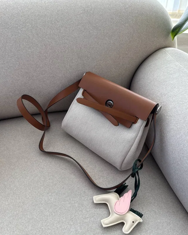 Hermes Hermès Herbag Zip 20 Bag Grey/Brown 20 х 16 х 7 — головне фото товару
