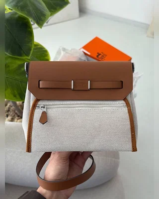 Hermes Hermès Herbag Zip 20 Bag Grey Brown 20 х 16 х 7 — головне фото товару