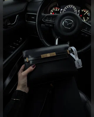 Saint Laurent Manhattan Leather Shoulder Bag Black Магнітна + Захисна коробка — головне фото товару