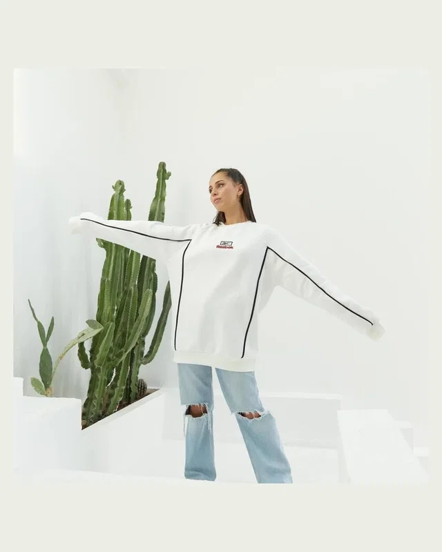 Reebok Світшот Reebok білий — головне фото товару