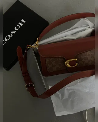 COACH ‎‎‎‎ Coach Tabby Shoulder Bag 26 With Signature Canvas Ginger Beige [крафтова коробка] 26 x 14 x 7 — головне фото товару