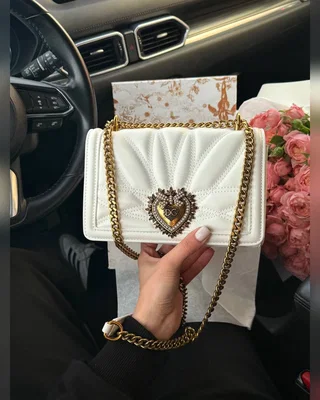 Dolce & Gabbana Dolce&Gabbana Medium Devotion Bag in White — головне фото товару