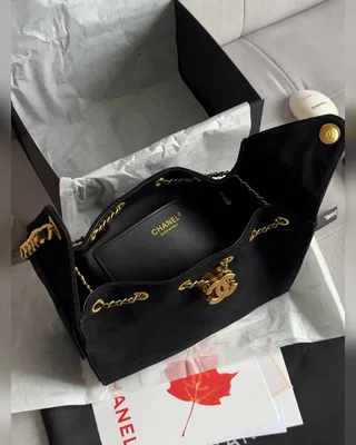 Chanel 25 Small Handbag Suede Black 27 х 20 х 13 — головне фото товару