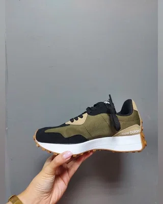 New Balance 327 Black Khaki Beige — головне фото товару