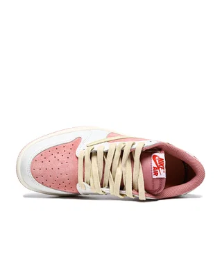 Nike Air Jordan 1 Low x Travis Scott Pink White Beige — головне фото товару