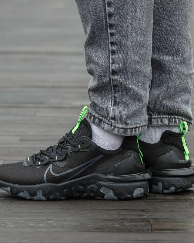 Nike React Vision Black Green — головне фото товару