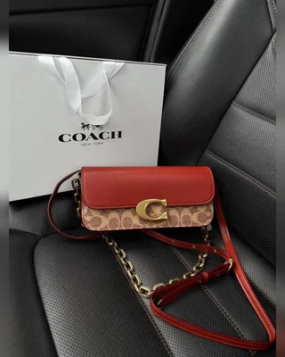 COACH ‎‎‎‎ Coach Idol Bag 23 In Signature Canvas With Snakeskin Detail [магнітна коробка] 23 х 10 х 6 — головне фото товару