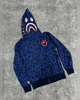 BAPE Зіп худі Camo синя — головне фото товару