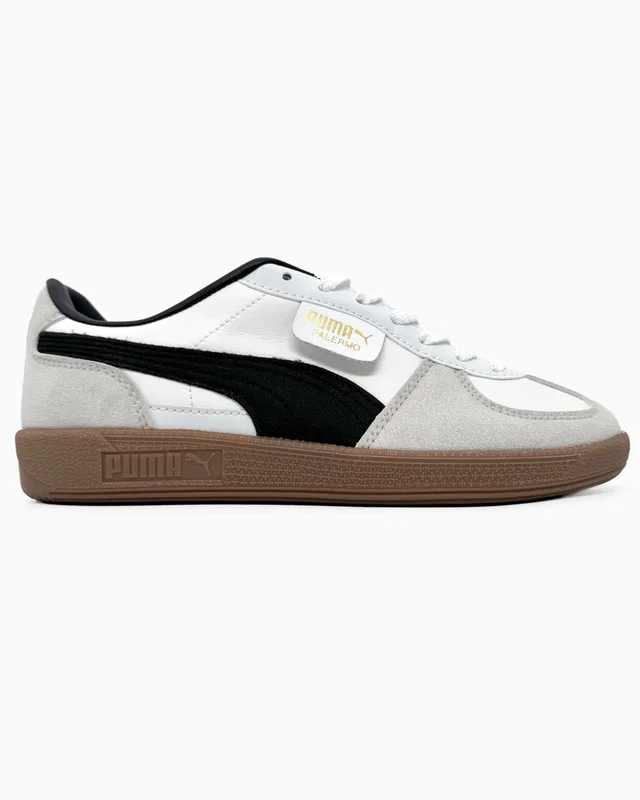 Puma Palermo Leather White Grey Black Gum — головне фото товару