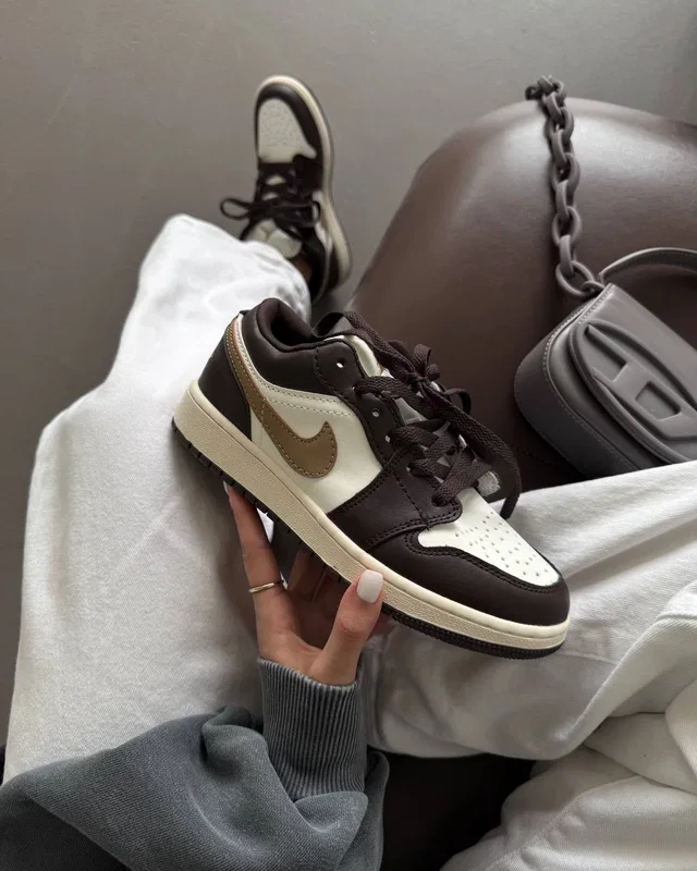 Nike Air Jordan 1 Low Beige/Brown — головне фото товару