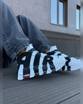 Nike AIR MORE UPTEMPO BLACK WHITE — головне фото товару